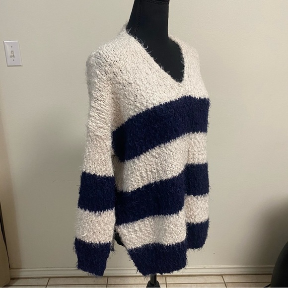 Altar’d State Sweater Women’s Size Small/Medium Stripped Cotton Blend Sweater - Picture 5 of 15